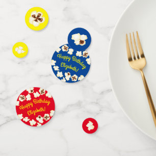 Popcorn Birthday Party Movie Theater Confetti