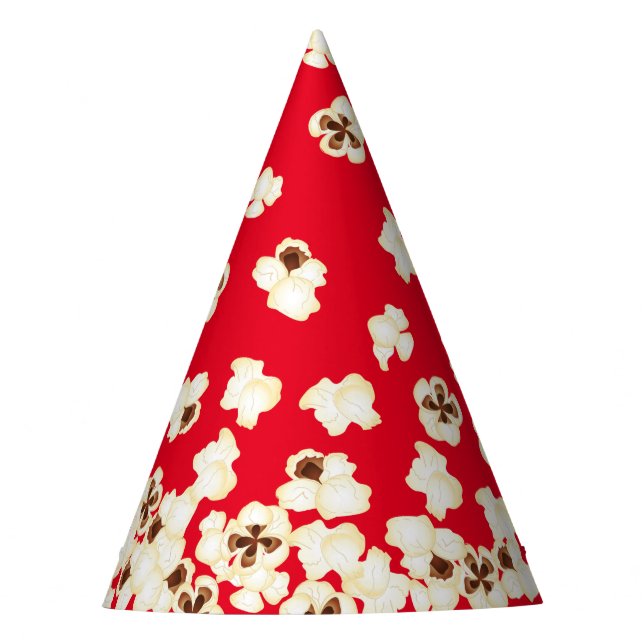 Popcorn Birthday Party Movie Theater Hat (Front)