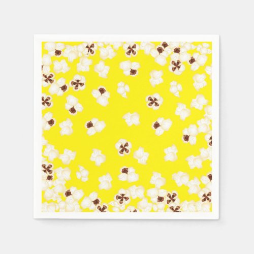 Popcorn Birthday Party Movie Theater Napkins