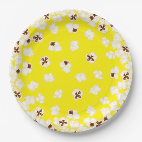 Popcorn Birthday Party Movie Theater Paper Plates