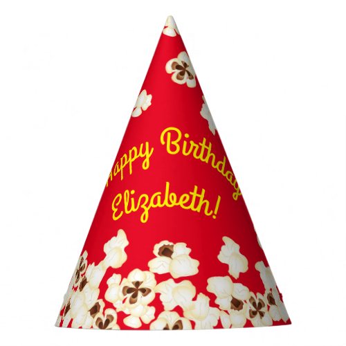 Popcorn Birthday Party Movie Theater Party Hat