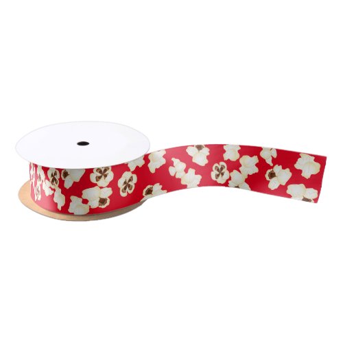 Popcorn Birthday Party Movie Theater Satin Ribbon