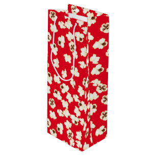 Popcorn Birthday Party Movie Theater Wine Gift Bag