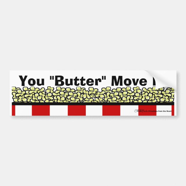 Popcorn Bumper Sticker (Front)