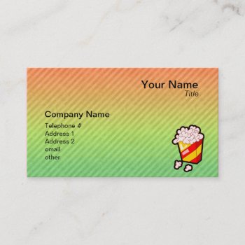 Popcorn Business Card by z_mall at Zazzle