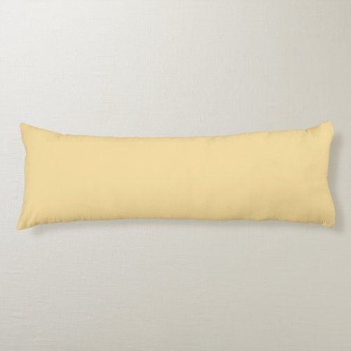 Popcorn Butter Yellow Solid Color Print Body Pillow