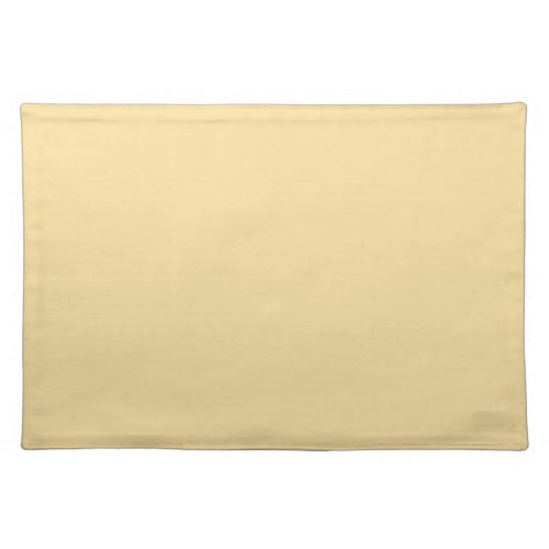 Popcorn Butter Yellow Solid Color Print Cloth Placemat