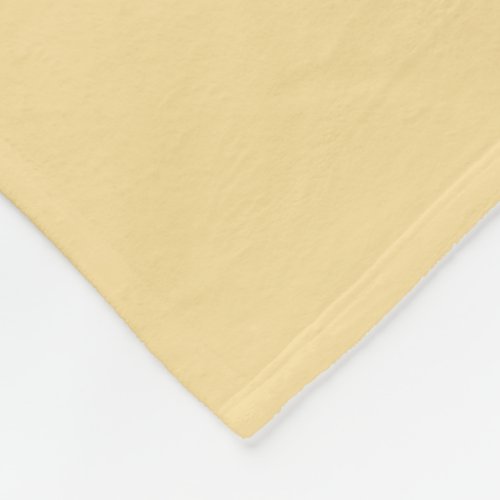 Popcorn Butter Yellow Solid Color Print Fleece Blanket