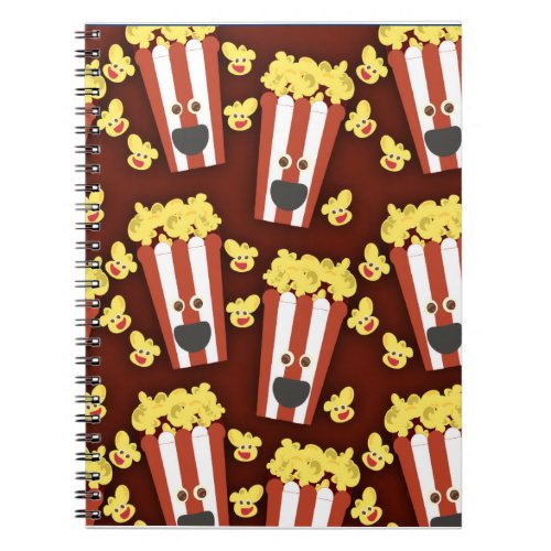Popcorn Cartoon Fresh Illustrated Pattern Art Notebook