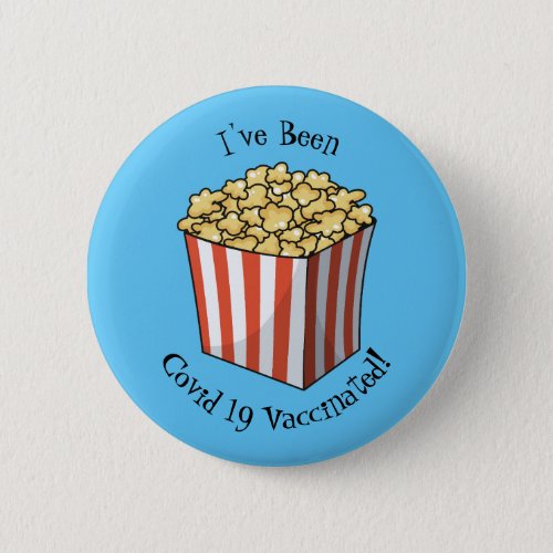 Popcorn cartoon illustration button