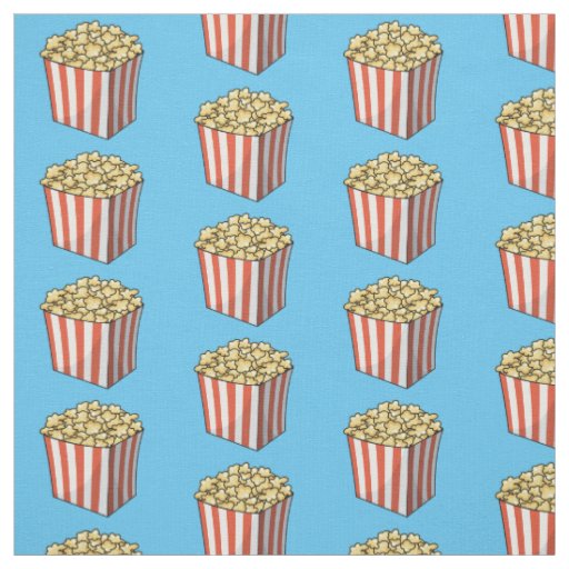 Popcorn cartoon illustration fabric