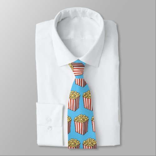 Popcorn cartoon illustration  neck tie