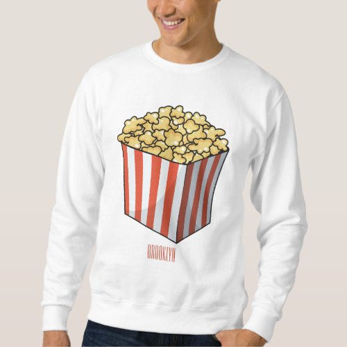 Popcorn cartoon illustration  sweatshirt