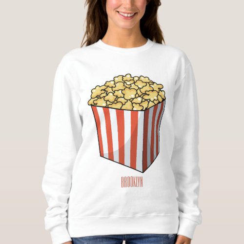 Popcorn cartoon illustration  sweatshirt