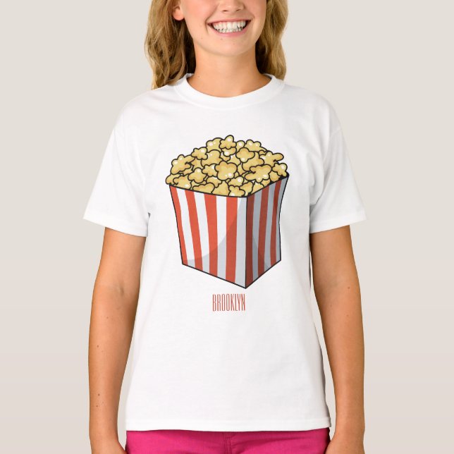 Popcorn cartoon illustration  T-Shirt (Front)