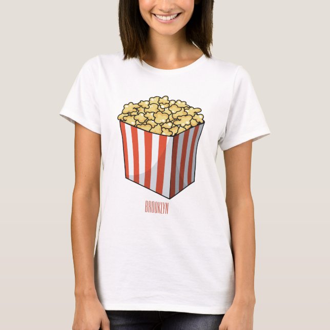 Popcorn cartoon illustration  T-Shirt (Front)