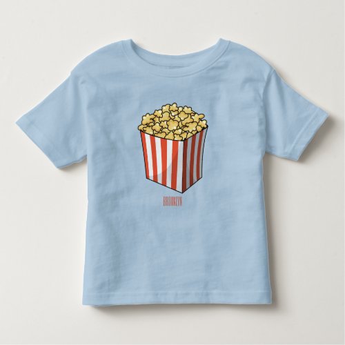 Popcorn cartoon illustration  toddler t_shirt