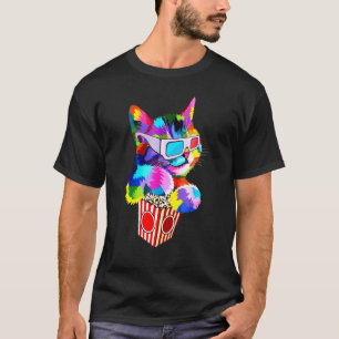 Popcorn Cat Idea For Kitten Colorful Kitty T-Shirt
