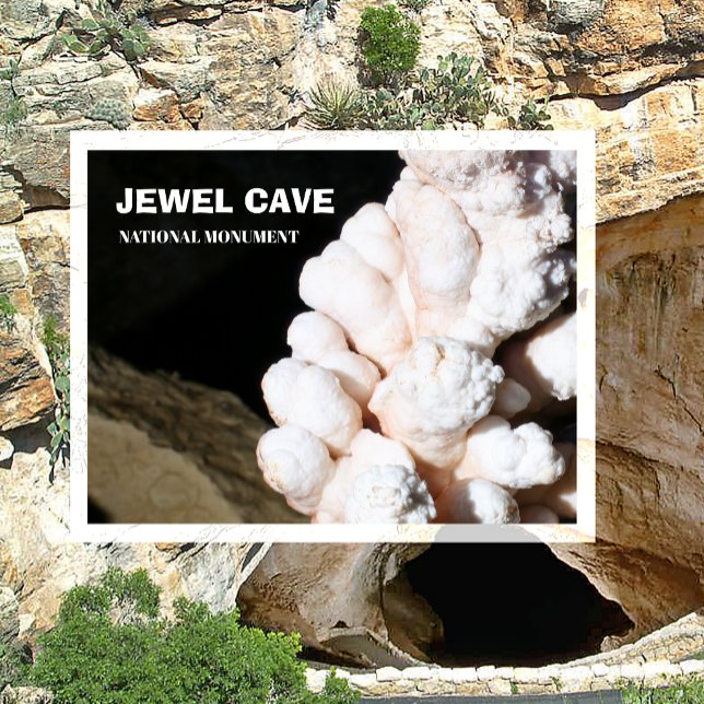 Popcorn Cave Formation, Jewel Cave, South Dakota Postcard (Creator Uploaded)