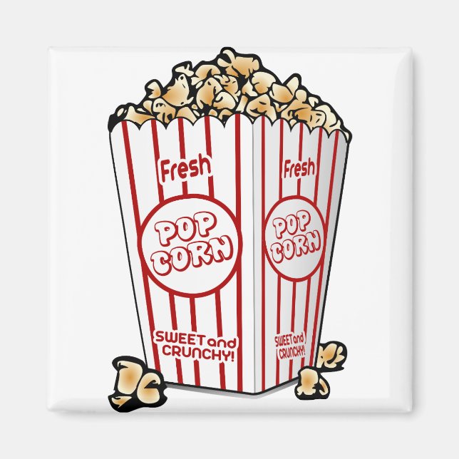 popcorn cinema magnet (Front)
