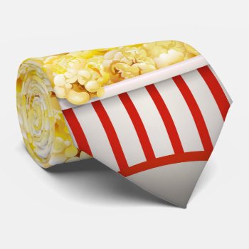 Popcorn Cinema Necktie Design by MyBindery at Zazzle