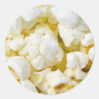 Popcorn Classic Round Sticker