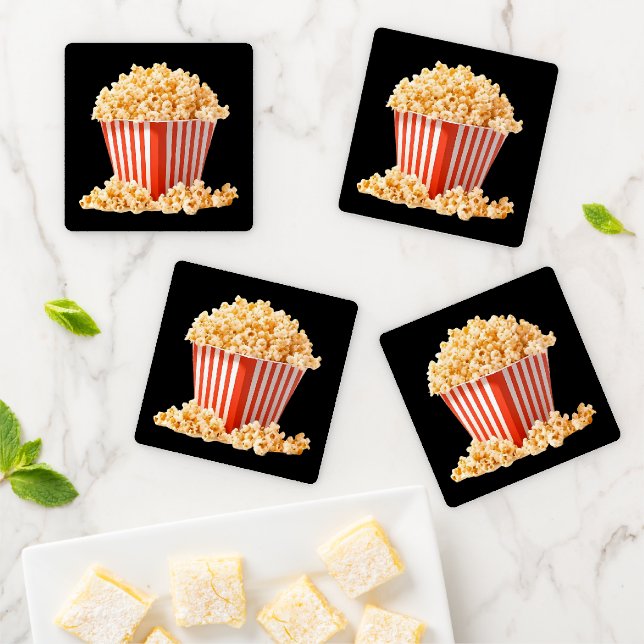 Popcorn Coaster Set (In Situ)