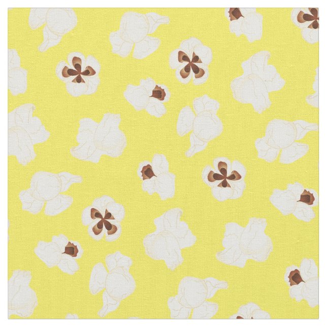 Popcorn Cute Movie Theater Fabric (Close Up)