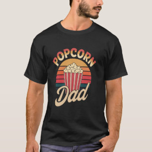 Popcorn Dad Retro National Popcorn Day Corn Snack T-Shirt