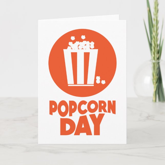 Popcorn Day - Appreciation Day Card (Front)