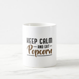 Popcorn Day Cinema Movie Keep Calm Snack Gift Idea Coffee Mug