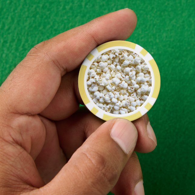 Popcorn Decor Ready to Customize Poker Chips (Hand)