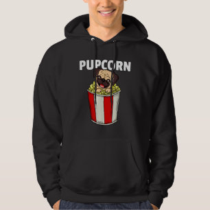 Popcorn Dog Pug Corn Men Women Pupcorn Pop Cute Cl Hoodie