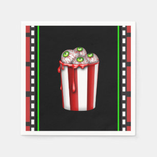 Popcorn Eyeball Halloween Fright Night Party Favor Paper Napkins