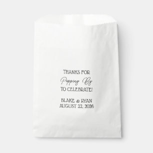 Popcorn Favor Bags: Thanks for Popping By Bag
