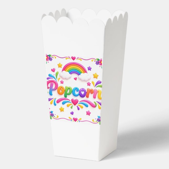 Popcorn  favor boxes (Front)