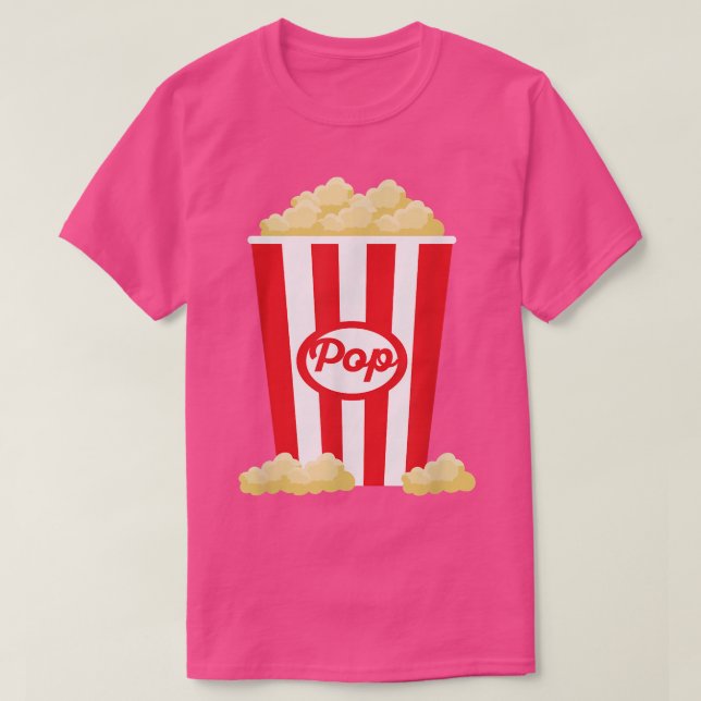 Popcorn  Funny Last Minute Halloween Costume  T-Shirt (Design Front)
