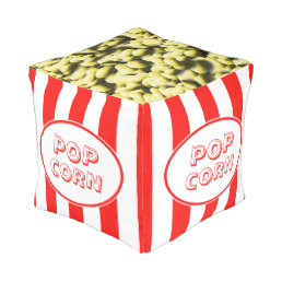 Popcorn Funny Movie Theme Pouf