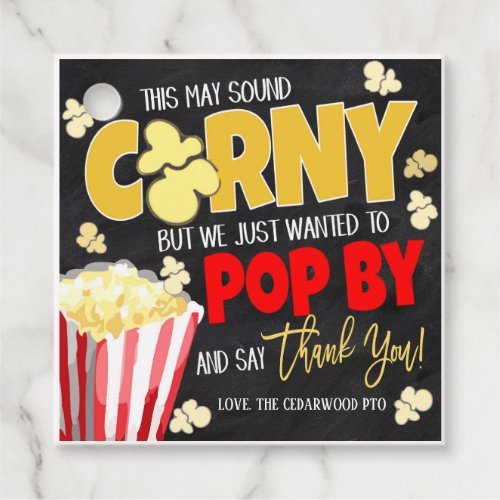 Popcorn Gift Tag