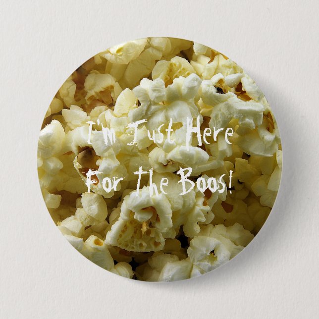 popcorn Halloween Button (Front)