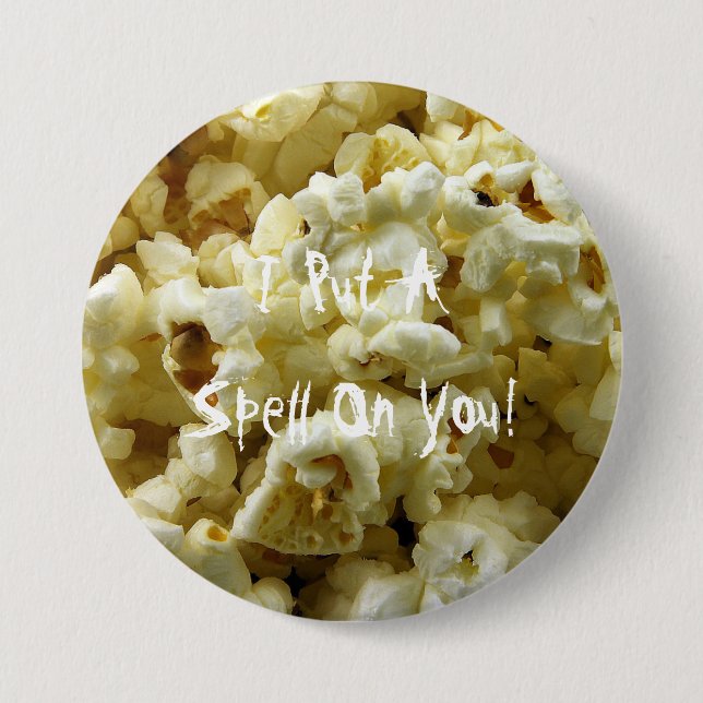 popcorn Halloween Button (Front)