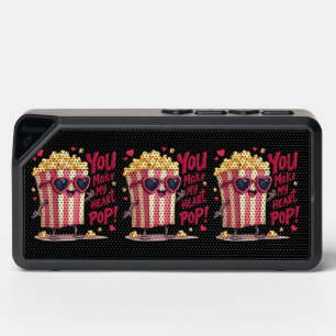 Popcorn Heart Pop Valentine Design Bluetooth Speaker