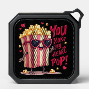 Popcorn Heart Pop Valentine Design Bluetooth Speaker