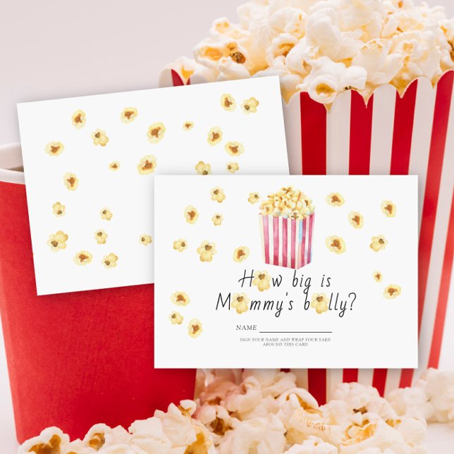 Popcorn How big is mommy's belly game Enclosure Card (Creator Uploaded)