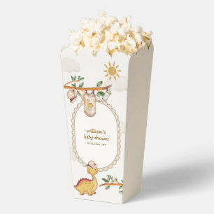 Popcorn Jungle Dino Clothesline Boy Baby Shower Favor Boxes
