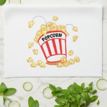 Popcorn - Kitchen Towel by marainey1 at Zazzle