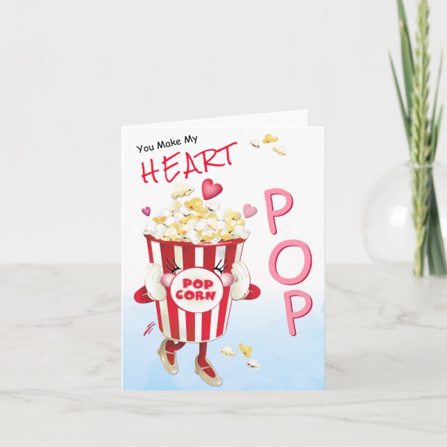 Popcorn Love Funny Card (Front)