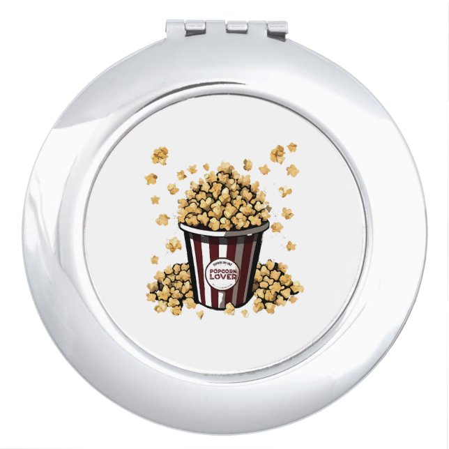 Popcorn Lover Compact Mirror (Front)