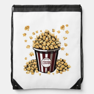 Popcorn Lover Drawstring Bag