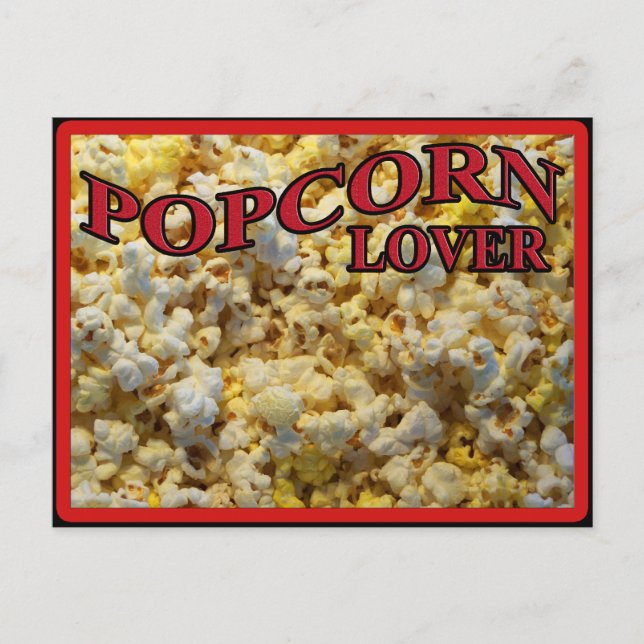 Popcorn Lover Gifts and Apparel Postcard (Front)